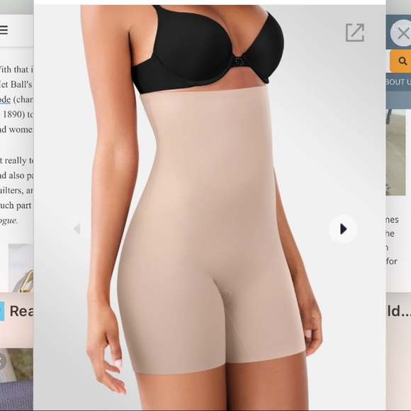 Maidenform Nude Shapewear Hi-Waist Shorty Size Medium - Picture 2 of 7